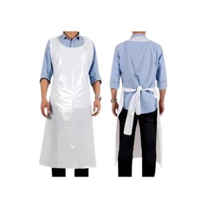 Lightweight protective plastic apron for hygiene control